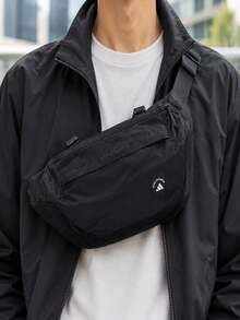 Adidas Men's Women's Crossbody Bag MH WAIST BAG L Daily Travel Storage Small Bag KR5138 - Black - View 3