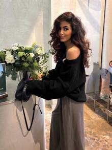 Women's Metal Accessories Sweater Fashion Autumn/Winter - Color - View 4