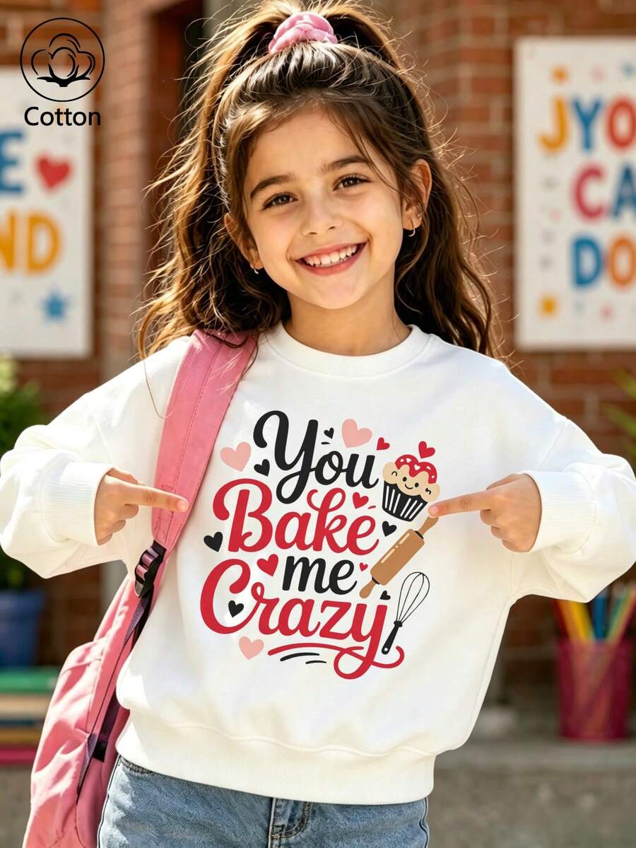 You Bake Me Crazy Baking Cupcakes Hoodie - White - View 1