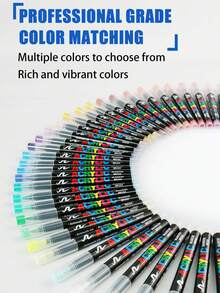Bộ 12/24/36/48/60/72/100/120/168 bút marker sơn acrylic nhiều màu, màu sắc rực rỡ, phù hợp cho nghệ sĩ và người đam mê, dùng để vẽ trên đá, gỗ, chữ Ả Rập, gốm sứ, kim loại, kính, đá cuội và nhiều bề mặt khác, màu ngẫu nhiên, kiểu ngẫu nhiên, đóng gói ngẫu nhiên - Nhiều màu - Xem 6