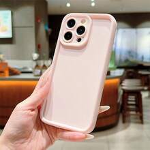 Minimalist Dopamine Pink Phone Case Compatible With IPhone 17 Pro Max/17 Pro/17 Air/17/16 Pro Max/16 Pro/16/16 Plus/15/15 Pro Max/15 Pro/15 Plus/11/12/13/14 Pro Max/12 Pro/12 Pro Max/13 Pro/13 Pro Max/7 Plus/14 Pro/14 Pro Max/14 Plus Soft Shell Creative For Men And Women - Multicolor - View 2