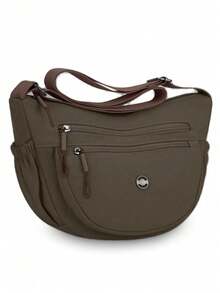 Tas Selempang Wanita Bahan Nilon, Tas Ringan Kapasitas Besar, Tas Komuter Multi-Saku, Tas Pinggang Ponsel Multi-Lapisan Tahan Lama, Gaya Minimalis Cocok Untuk Aktivitas Sehari-hari, Perjalanan, dan Penyimpanan - MultiWarna - View 13