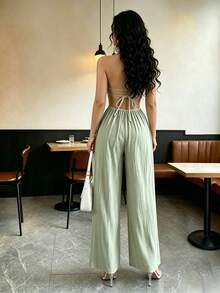 Women Jumpsuits - Green - View 2