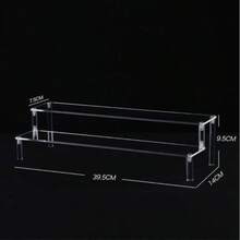 1 kệ trưng bày Acrylic 3 tầng, kệ bậc thang trong suốt cho hộp đựng đồ chơi, đồ sưu tầm, bao gồm các bộ phận có họa tiết ngẫu nhiên - Nhiều màu - Xem 13