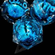 7pcs Rotating Resin Eyeball Dice, Suitable For Role-Playing Games, MTG Tabletop Games, Role-Playing Dice Games, Christmas, Halloween, Thanksgiving, Birthday Party Offer - Multicolor - View 4