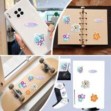 50 pièces Autocollants à motif floral tropical pour scrapbooking, journal, ordinateur portable, pare-chocs, planche à roulettes, bouteille d'eau, ordinateur, téléphone et plus encore, ajoutez du plaisir à votre vie, cadeau d'anniversaire, cadeau de Pâques, cadeau de Noël, cadeau de la Saint-Valentin, choix de cadeau parfait pour la rentrée scolaire - 50 - Voir 11