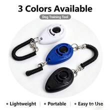 Dog Training Clicker, Behavior Correction Command Communication Training Tool With Sound, Dog Training Supplies - Multicolor - View 4