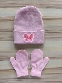 3pcs/Set Baby Knitted Hat And Gloves, Warm Autumn/Winter Newborn Hat, Suitable For Boys And Girls, Soft And Comfortable, Fit For Toddlers - Multicolor - View 11