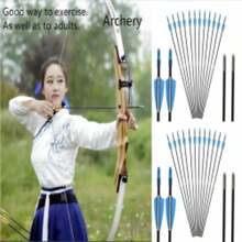 30x Fiberglass Archery Arrows For CompoundandRecurve Bow Target Shooting Practice - GB069 - View 6