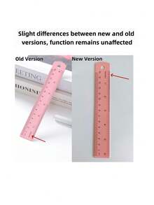 1pc Macaron Aluminum Alloy Ruler, Metal Straight Ruler, Measuring And Drawing Tool, Suitable For Students' Math Homework, Drawing, Planner Decoration And Office Document Organization - Ruler - View 9