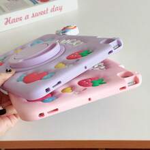 Lolla 1pc (Pen Not Included) 360 Rotating Stand Unicorn Design Protective Case Compatible With Ipad 7/8/9 Tablet Shell 2022 Apple Air 5/4/3 9th Gen 10.2 Silicone Pro 11 Full Coverage 2024 Mini 5 New Air 6/ A7/8/9 PLUS/11 - Multicolor - View 7