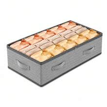 1 Underbed Storage Cabinet And Organizer, Foldable Underbed Storage Bag, Excellent Functionality, Multi-Purpose Storage For Blankets, Skirts, Quilts, Pillows, Clothes And Underbed Storage, Space-Saving, Labor Day Promotion, Underbed Storage - Multicolor - View 8