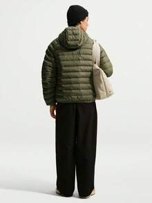 Nike Men's AS M NK WR LTWT FL MCRO CHNL J Down Jacket Thin Down Jacket - Short JA0742-222 - Army Green - View 2