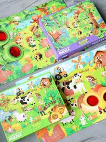 Children's Fun Puzzle Exploration Red Lens Focus-Improving Educational Toy Parent-Child Interactive Game Holiday Gift - Multicolor - View 8