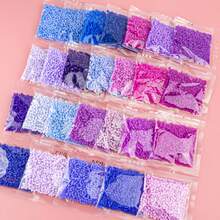 2.6mm Sundymot Fuse Beads, 1000PCS+ Purple Series Independent Packaging, Easy To Store, Not Easy To Spill, DIY Pendant Keychain, Jewelry Making Craft Raw Materials, Graduation Season Back To School, Christmas, Party Birthday Gift, Multi-Color 2.6mm Fuse Beads Bulk Refill Kit - 2.6mm Puzzle Beads - View 7