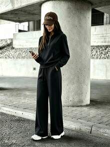 Women Two-Piece Outfits - Black - View 3