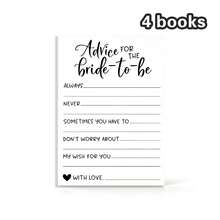 1/2/4pcs Bride-To-Be Advice Cards, Bridal Shower Advice Notes, Wedding Guest Book, Bridal Shower Game Supplies - one-size - View 6