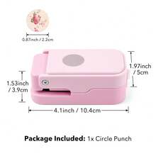 Stamp Circle Paper Punch, Suitable For Junk Journal And Scrapbooking, 1 Inch Nested Wavy Circle Lever Punch, Precise Alignment Hollow Design, For Card Making Crafts - A - View 21