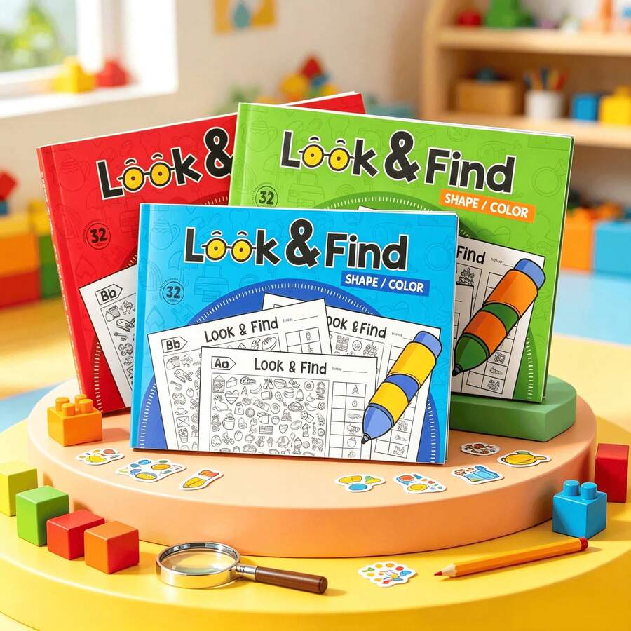 Children's Letter Tracing Book, 32 Pages Colorful Tracing Practice Book, Uppercase/Lowercase Practice, Preschool Children Pen Control, Early Writing Skills, Early Education Cognitive Learning Book, Back To School Season Tutoring Study Book - Multicolor - View 1