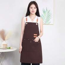 1pc Personalized Valentine's Day Apron, Kitchen Apron, Durable Couple Work/Cooking Apron, Adjustable Neck Strap With 1 Towel Pocket, Suitable For Mother's Day/Father's Day Gift, Unisex, Anniversary Gift, Monogrammed Baking Gear - Multicolor - View 24