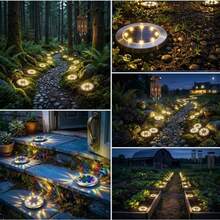 2pcs Solar Powered Spherical Ground Stake Landscape Lights, Available In Warm White, Cool White, And Colorful Options, Each Light Is A Fixed Solid Color, No Light Mode Switching. Solar Energy Absorbs Sunlight During The Day And Automatically Lights Up At Night, Spherical Translucent Shell With Ground Stake, No Wiring Required, Directly Insert Into Soil For Quick Installation. Weather-Resistant, Suitable For Long-Term Outdoor Placement. - Solar Ground Lights - View 4