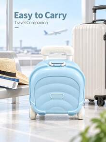 Suitcase, Carry-On Luggage, Travel Case-A Rolling Suitcase With A Retractable Handle. Lightweight And Portable, It Makes An Exquisite Holiday Gift - Multicolor - View 9