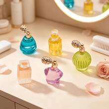 5 قطع مجموعة عطور صغيرة، زجاجات عطور صغيرة لبيت الدمى، مناسبة لديكور المشاهد الصغيرة، ديكور المنزل، هدية عيد الميلاد، هدية رأس السنة، هدية عيد الميلاد - متعدد الألوان - مشاهدة 3