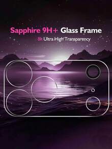 2Pcs Clear Transparent HD AR Anti-Reflection Anti-Scratch Drop-Proof Fingerprint-Resistant 9H Tempered Glass Separate Independent Lens Protective Film With Positioning Install Tool For IPhone18Promax 18Pro/17/16/15/14/13/12/11 Easy Install For Beginners No Case Interference No Impact On Photo Quality Must-Have Digital Accessories For New Phones - Clear - View 2