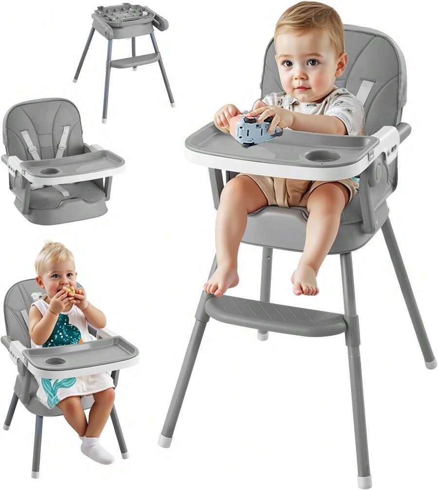 Baby Highchairs & Booster Seats - Grey - View 1