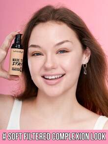 MISSLYN 1Pc Made To Stay Water-Resistant Foundation, High Coverage Cream Foundation, Long-Lasting Smudge-Proof, Face Liquid Foundation & Concealer, Daily/Party/Y2K, Glass Skin/Natural Glow/Soft Glam, Foundation, Halloween Makeup - 110 - View 3