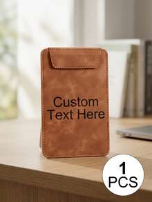 [Custom] A4/A5/A6/A7 Leather Clipboard Set | Customizable Name + Multiple Colors | Hard Clipboard + Loose-Leaf Binder + File Folder | Suitable For Office Meetings, File Organization, Back To School, Exam Storage | Personalized Gift, For Teacher - Leather Folder (multi-color) - View 32