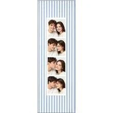 Couple Photo Strip Frame, Customized Photo Booth Frame, Striped Fabric Frame, Couple Anniversary Gift, Wedding Keepsake, Home Decor - Multicolor - View 14