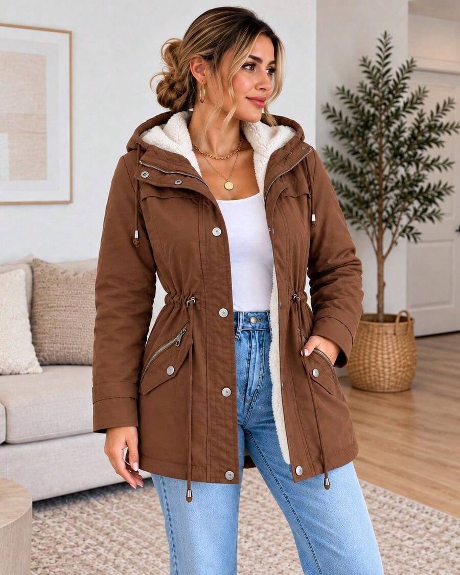 Women Down Coats - Cafe - View 1
