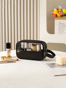 Transparent Travel Toiletry Bag, PVC Makeup Bag, Unisex Travel Toiletry Bag, Cosmetic Storage Bag, Travel Organizer Accessory, Waterproof Large Capacity Design, Suitable For Daily Use, Business Travel - Multicolor - View 18