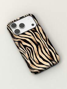 KOOLIFE Modern Zebra Pattern, Chic And Stylish Phone Case, Compatible With IPhone 18Pro Max, 17 Pro Max, 16 Pro Max, 15 Pro Max, 14, 13, 12, 11 - Beige Zebra Print - View 2