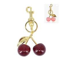 2pcs Large Cherry Crystal Pendant Keychain, Shiny Cherry Pendant Keychain With Clip, Shiny Resin And Metal Accessories, Unisex Keychain, Wallet And Bag Charm, Suitable As Valentine's Day Gift For Her - Upgraded Version - View 12