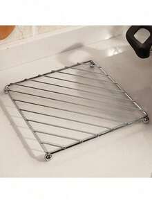 Square Stainless Steel Heat-Insulating Placemat Rack, Stainless Steel Frame + High-Temperature Resistant Heat-Insulating Material, Heat-Resistant Anti-Scalding Heat-Insulating Anti-Slip Flame-Retardant Strong Load-Bearing Easy Storage Easy Cleaning, Suitable For Home Kitchen Restaurant Bar Apartment Rental Homestay Office Pantry Daily Cooking Dining Afternoon Tea Beverage Display, Kitchen Pot Mat Pot Rack Heat-Insulating Rack Versatile Steamer Rack Dining Table Anti-Scalding Mat Rack Cup Coaster Kitchen Utensil Tray Placemat Kitchen Storage Rack, Suitable For New Year Valentine's Day Mother's Day Father's Day General Holiday - Multicolor - View 12