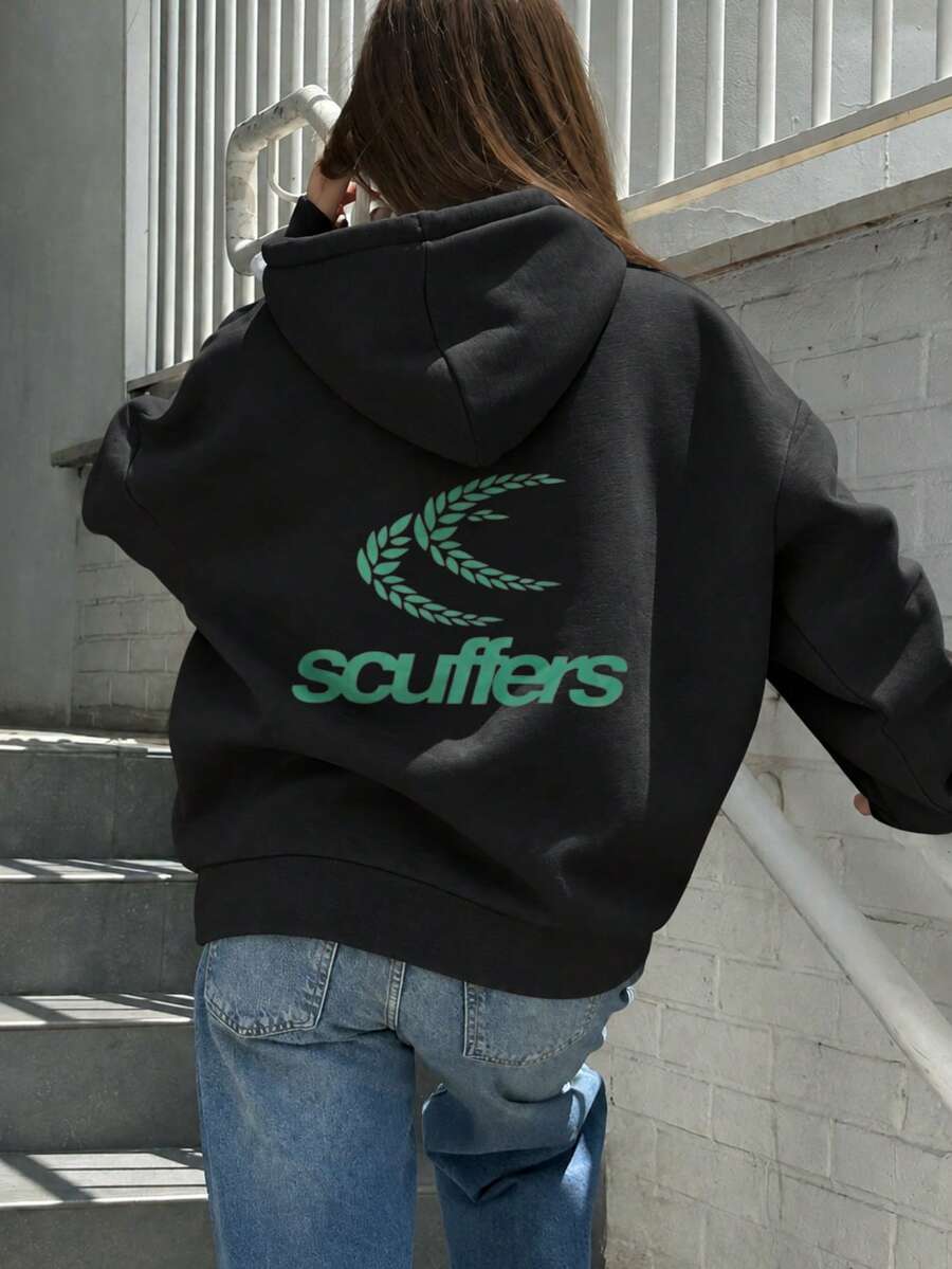 Scuffers كنزات وسترات نسائية - الأسود - مشاهدة 1