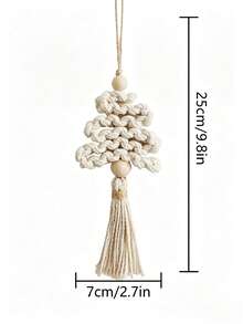 Bohemian Style Woven Ball Christmas Tree Hanging Ornament, Tassel Woven Hanging Decoration, Suitable For Christmas Tree, Wall, Window, Home, Party Room Decoration - Multiple Styles - View 10