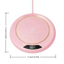 USB Powered Heating Coaster, Constant-Temperature Cup Mat For Coffee, Milk, And Tea, Heater, Smart Office Beverage Warmer, Suitable For Most Cups With 3-Level Temperature Adjustment, For Outdoor Camping, Kitchens, Winter Electric Heating Coaster - View 6