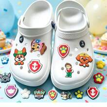 Paw Patrol 汪汪隊卡通狗狗 PVC 軟橡膠鞋飾，DIY 洞洞鞋裝飾配件 - 彩色 - 查看 3