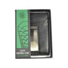 Celtic FC Leather Money Clip Wallet - Black - View 3