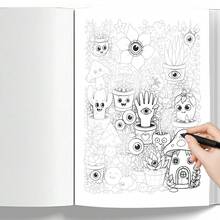 Halloween Theme Quirky Style - Outline + Coloring 2-In-1, Fun Alien Trinkets Tracing And Coloring, One-Pen Two-Way Play, Christmas New Year White Elephant Gift - HCYPSZ214-4 - View 4