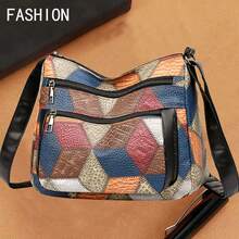 新款中老年女性多功能包－媽媽包、奶奶包，多層斜挎肩背包 - 黑色 - 查看 1