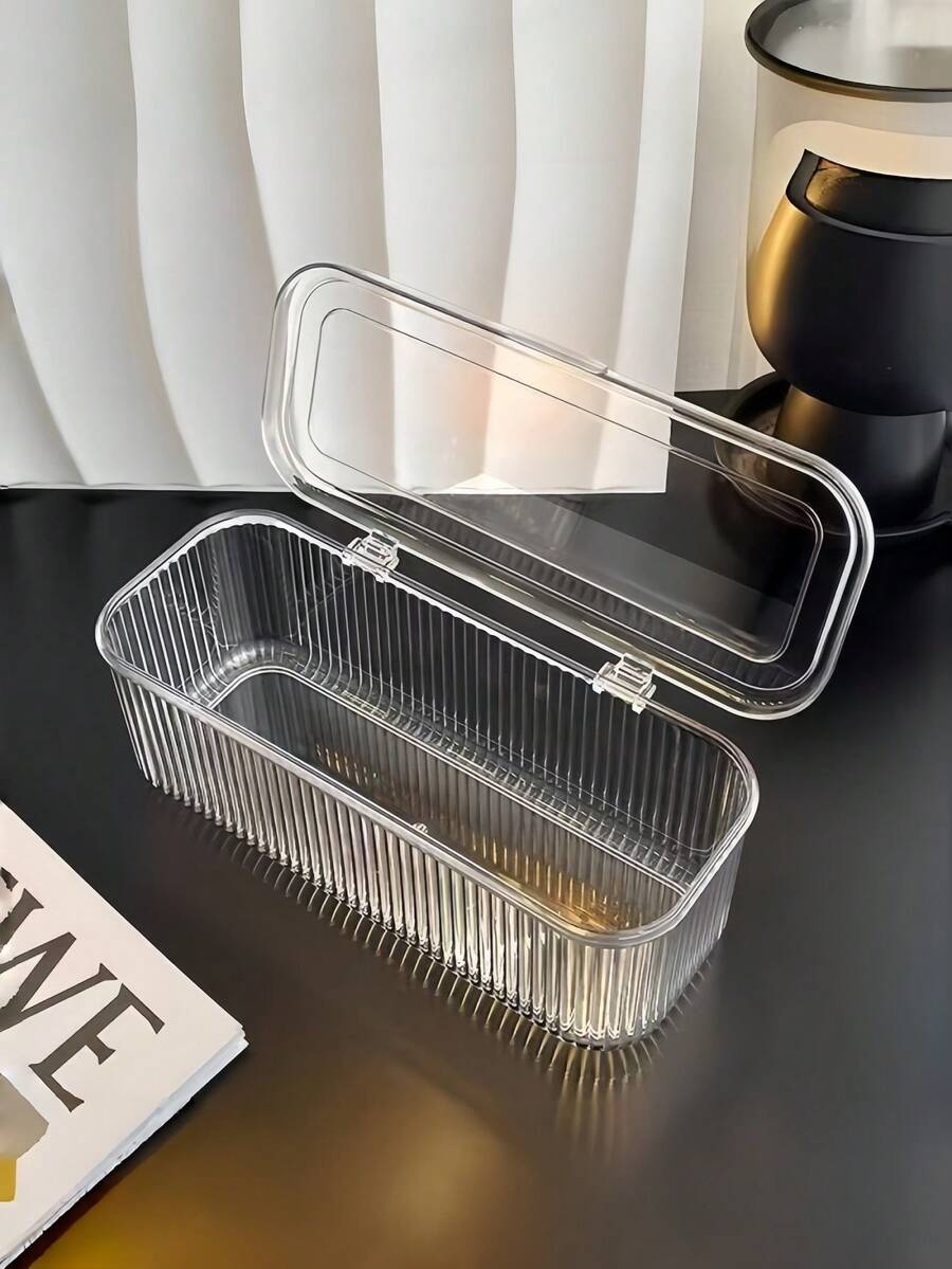 1PC/15PCS Bracelet Storage Box Transparent Acrylic Anti-Oxidation Portable Cultural Play Crystal Bracelet Jewelry Box Nail Art Accessories Bracelet Jewelry Box - Transparent - View 1