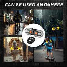 1Set Rechargeable Bike Tail Light With Turn Signals, USB Charging,Remote Control 5 Lighting Modes,Split Bike Turn Signals, Waterproof Bicycle Rear Light For Night Riding, Mountain Cycling And Road Safety - default - View 6