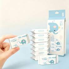 Daily Use Cleaning Wet Wipes, Student Portable Hand & Mouth Cleaning Wet Wipes, Small Pack Dispensing Cleaning Wet Wipes, Back To School Season, Daily Cleaning Essential - Multicolor - View 4