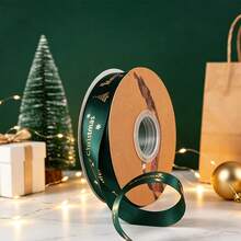 10 Yards/Roll Christmas Gift Party Baking Box Decoration Sealing Ribbon, Woven Ribbon Packaging Decoration Bow Ribbon, Premium New Style - View 13