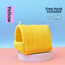 New Corduroy Plushie Parrot Nest Hanging Tent Design Cotton Bird Hut Multi-Size Soft Hamster Hammock Small Pets Use - A - View 19