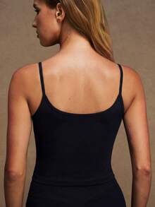 VVX Women Square Neck Yoga Camisole Backless Workout Crop Tank Tops Sexy Solid Color Yoga Cami Sport Outdoor Gym Tops - Black - View 4